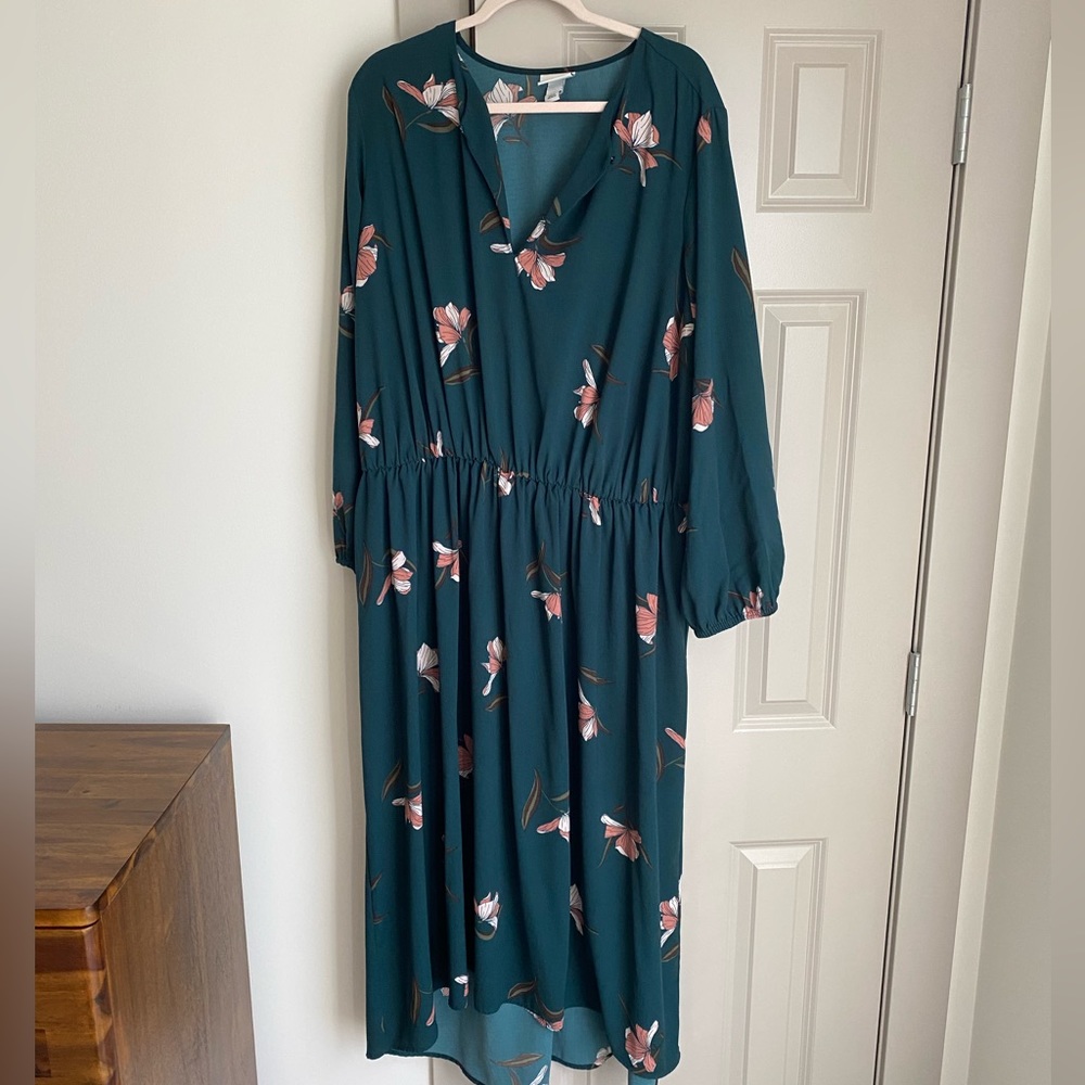 Womens Plus Ava & Viv Floral Dress